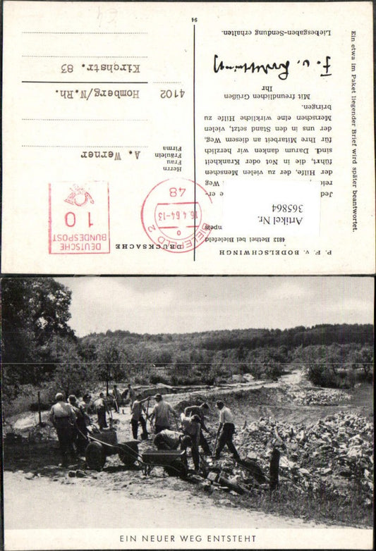 365864,Bethel b. Bielefeld Ein neuer Weg entsteht Bauarbeiter
