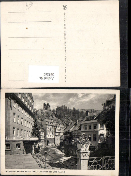 365869,Monschau in d. Eifel Idyllischer Winkel und Haller Ruine