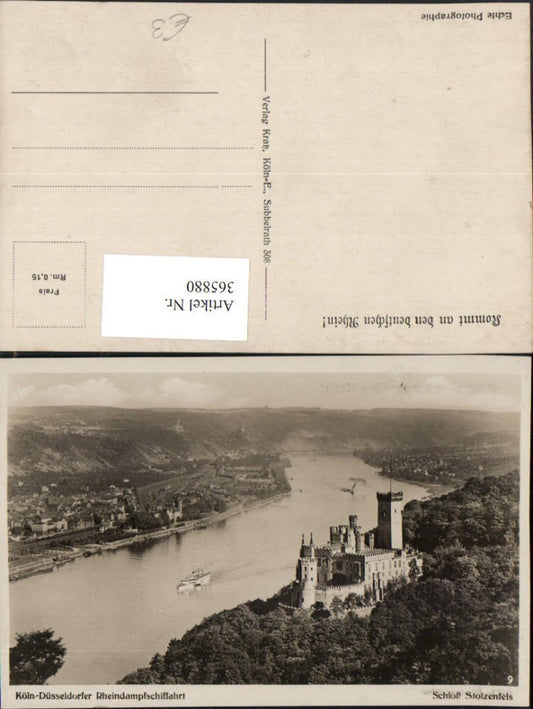 365880,Koblenz Schloss Stolzenfels Köln – Düsseldorfer Rheindampfschifffahrt