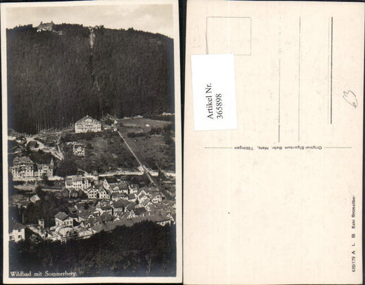 365898, Wildbad Totale m. Sommerberg