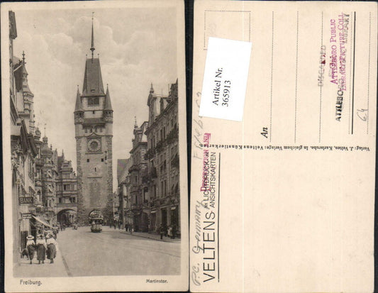 365913, Freiburg im Breisgau, Martinstor Gate, street view