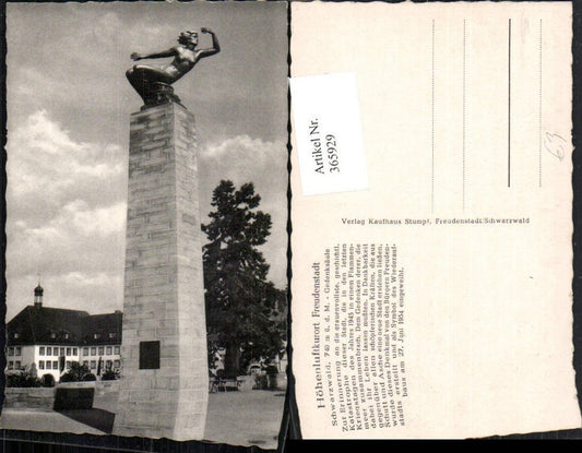 365929, Freudenstadt in the Black Forest Memorial Column Statue