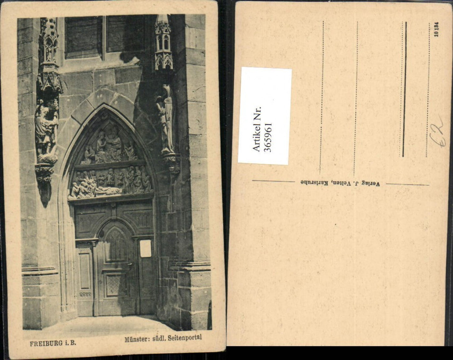 365961,Freiburg im Breisgau Münster Seitenportal Kirchenportal