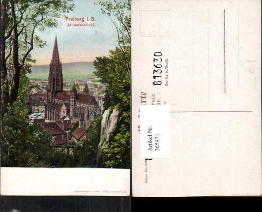 365971, Freiburg im Breisgau, partial view of the Münster Church
