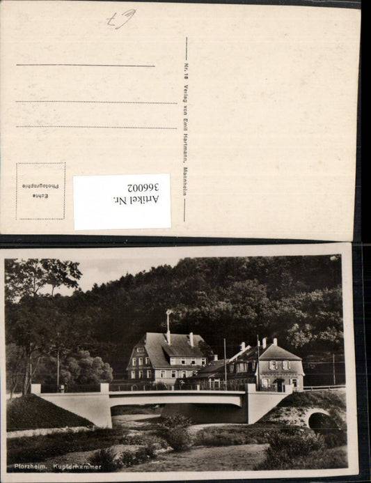 366002, Pforzheim Kupferhammer Gasthaus Brücke