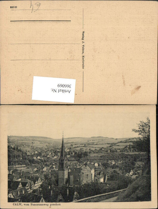 366069, Calw Partial view from the panoramic path to the church