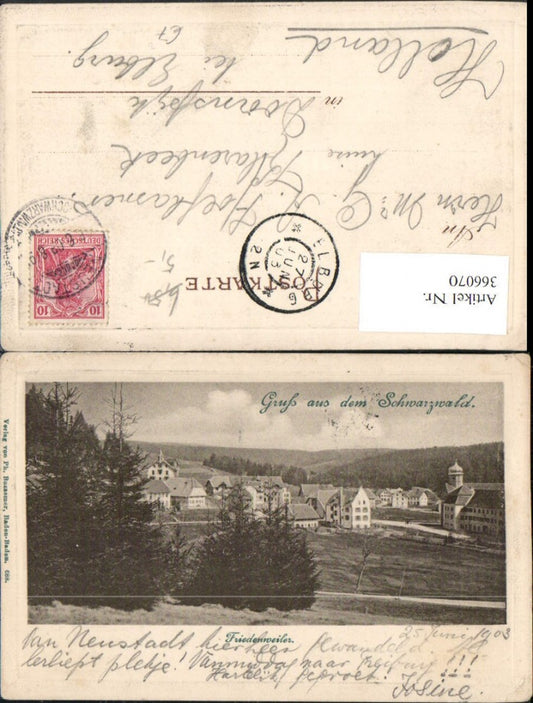 366070,Gruß aus dem Schwarzwald Friedenweiler Teilansicht