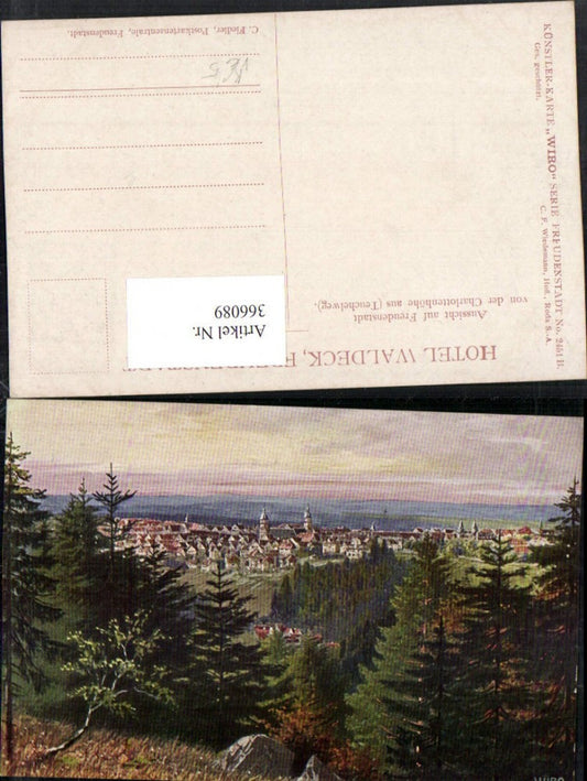366089, Artist AK Freudenstadt Totale pub Wiedemann Wiro 2451B