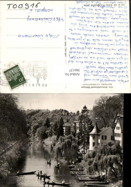 366137, Tübingen am Neckar Hölderlinturm River Zillen
