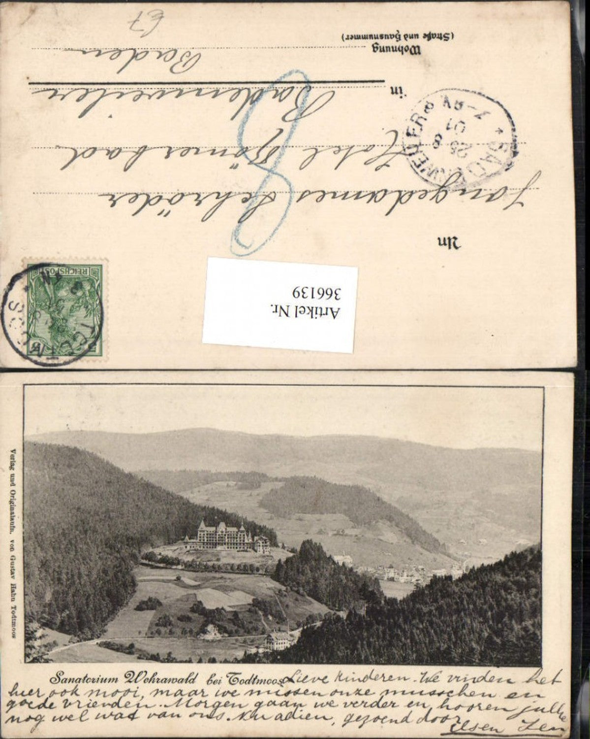 366139,Sanatorium Wehrawald b. Todtmoos