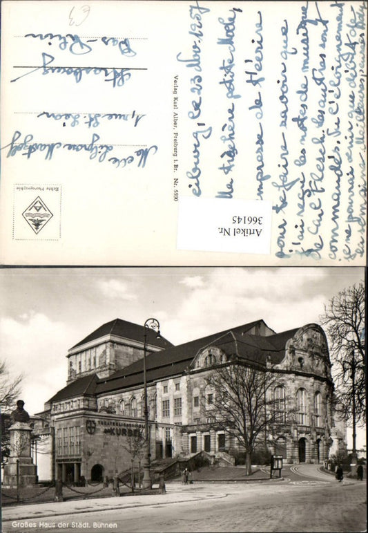 366145, Freiburg im Breisgau, Main House of the Municipal Stages, Theatre Building