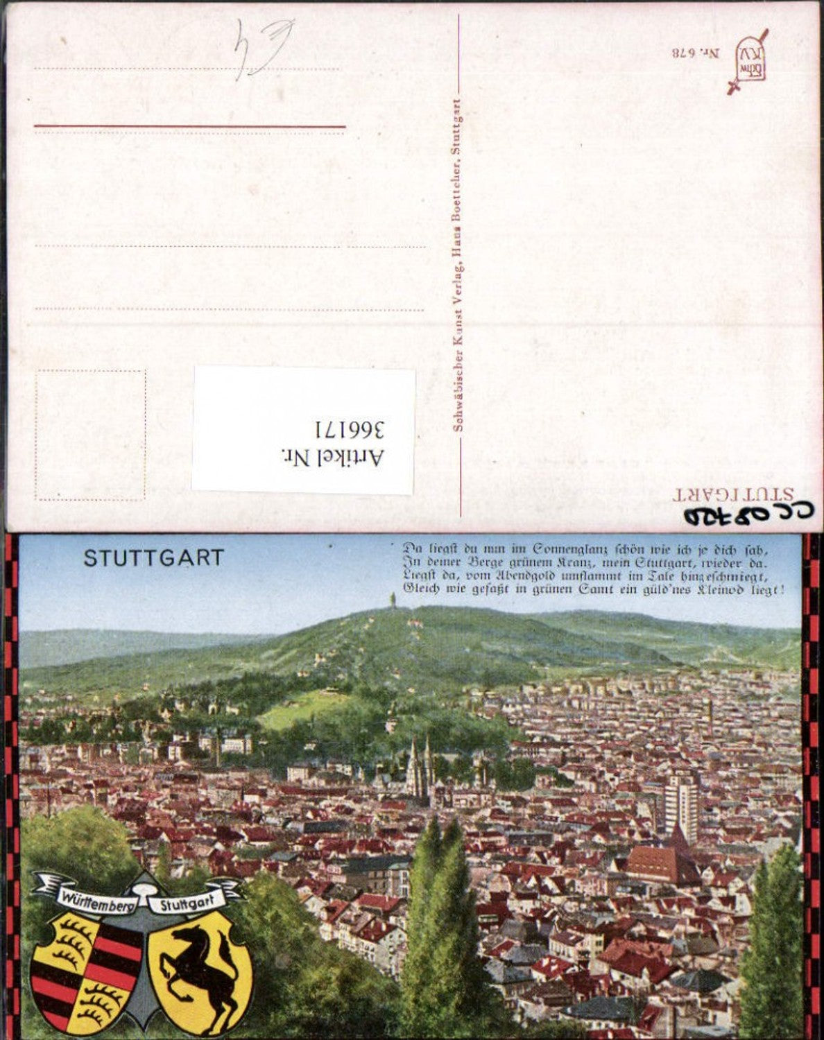 366171,Stuttgart Totale Text Reim Wappen