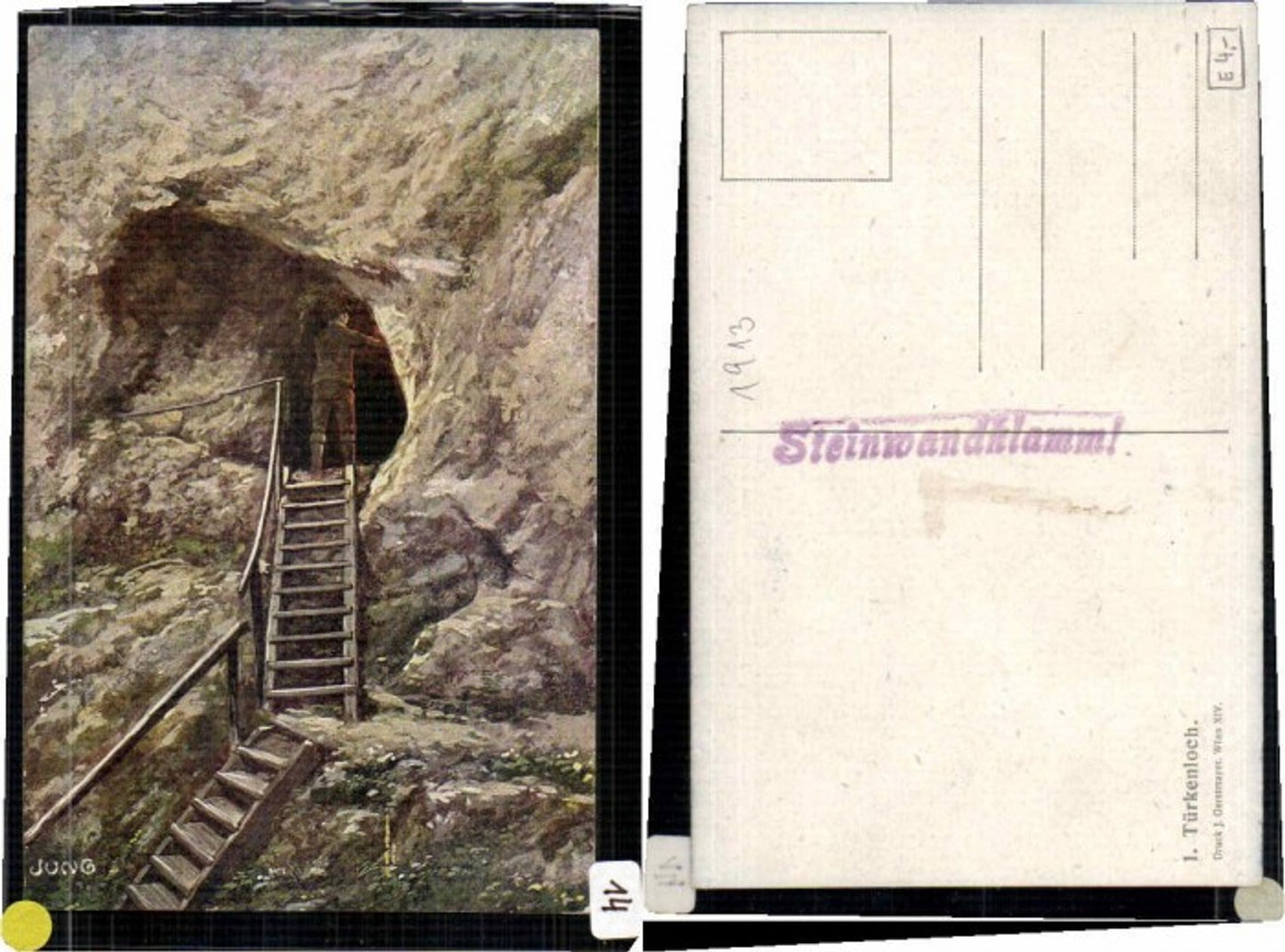 64863, Türkenloch Steinwandklamm Weissenbach sign. Jung 