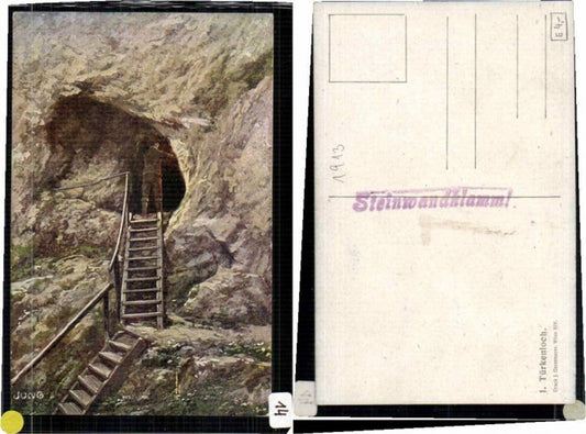 64863, Türkenloch Steinwandklamm Weissenbach sign. Jung 