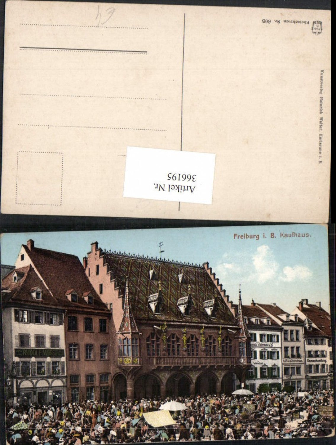 366195,Freiburg im Breisgau Kaufhaus Erker Markt