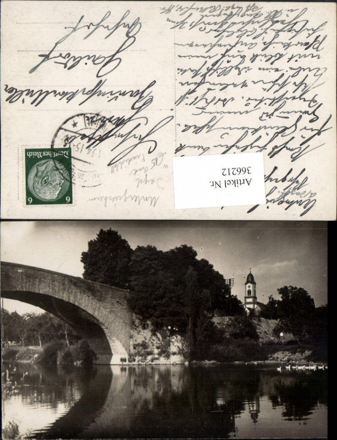 366212,Foto AK Bad Friedrichshall Untergriesheim Jagst Brücke Kirche