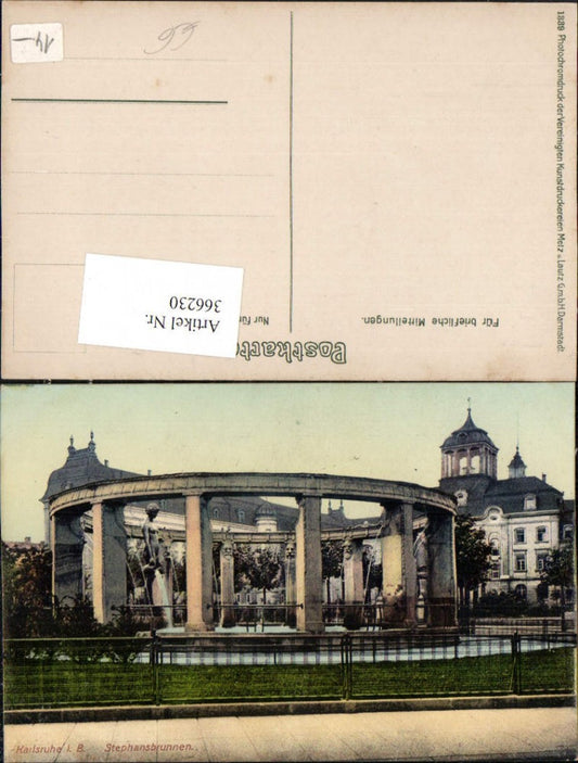 366230, Karlsruhe Stephansbrunnen Fountain