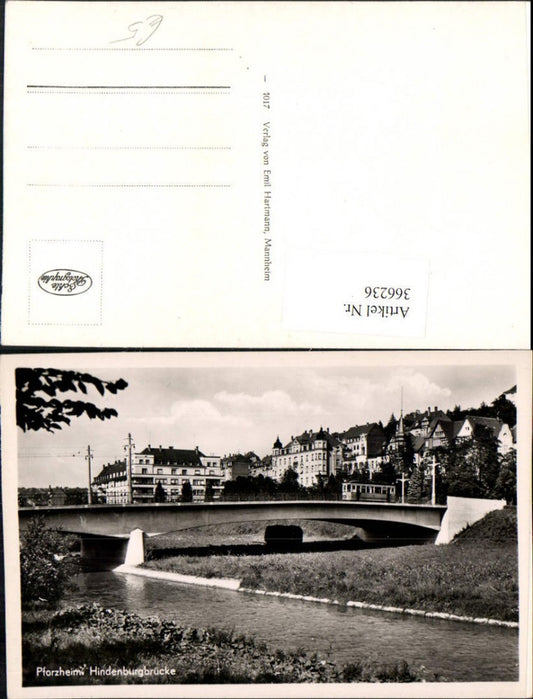 366236, Pforzheim Hindenburg Bridge