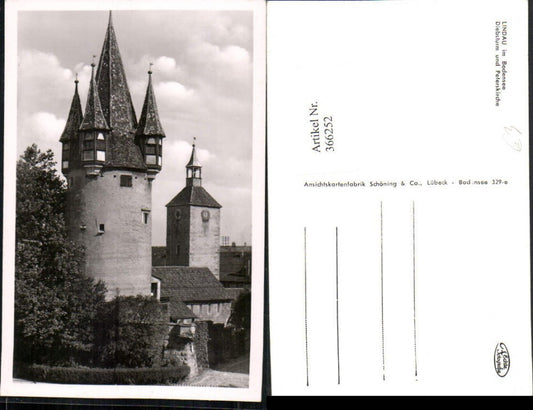 366252,Lindau im Bodensee Diebsturm Turm u. Peterskirche Kirche