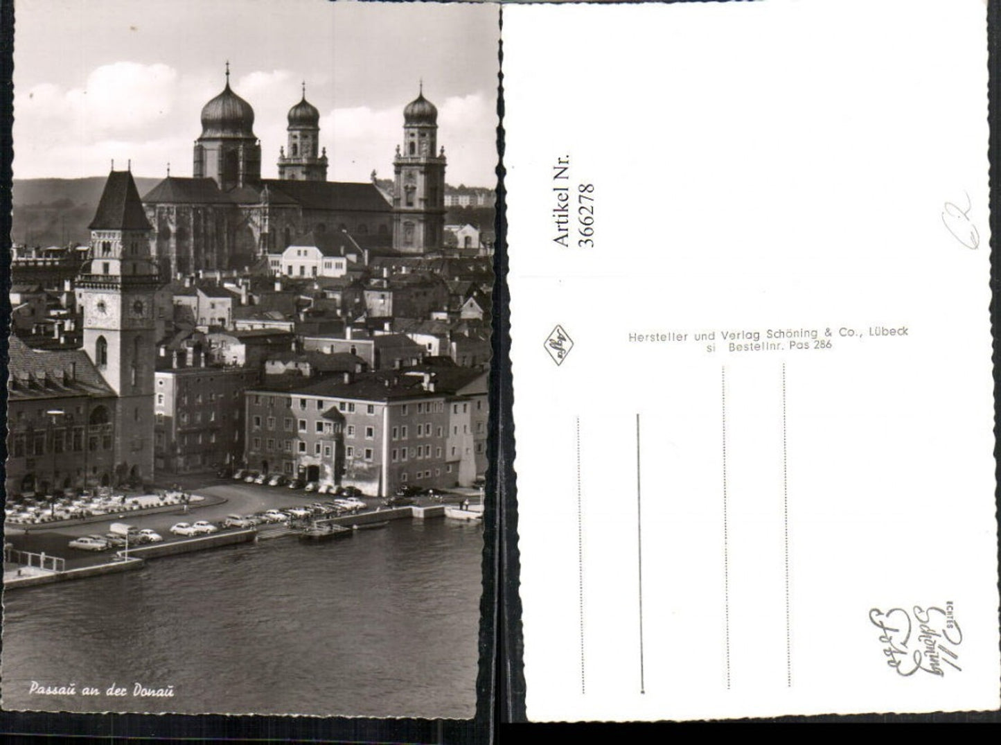 366278, Passau on the Danube, partial view of the church