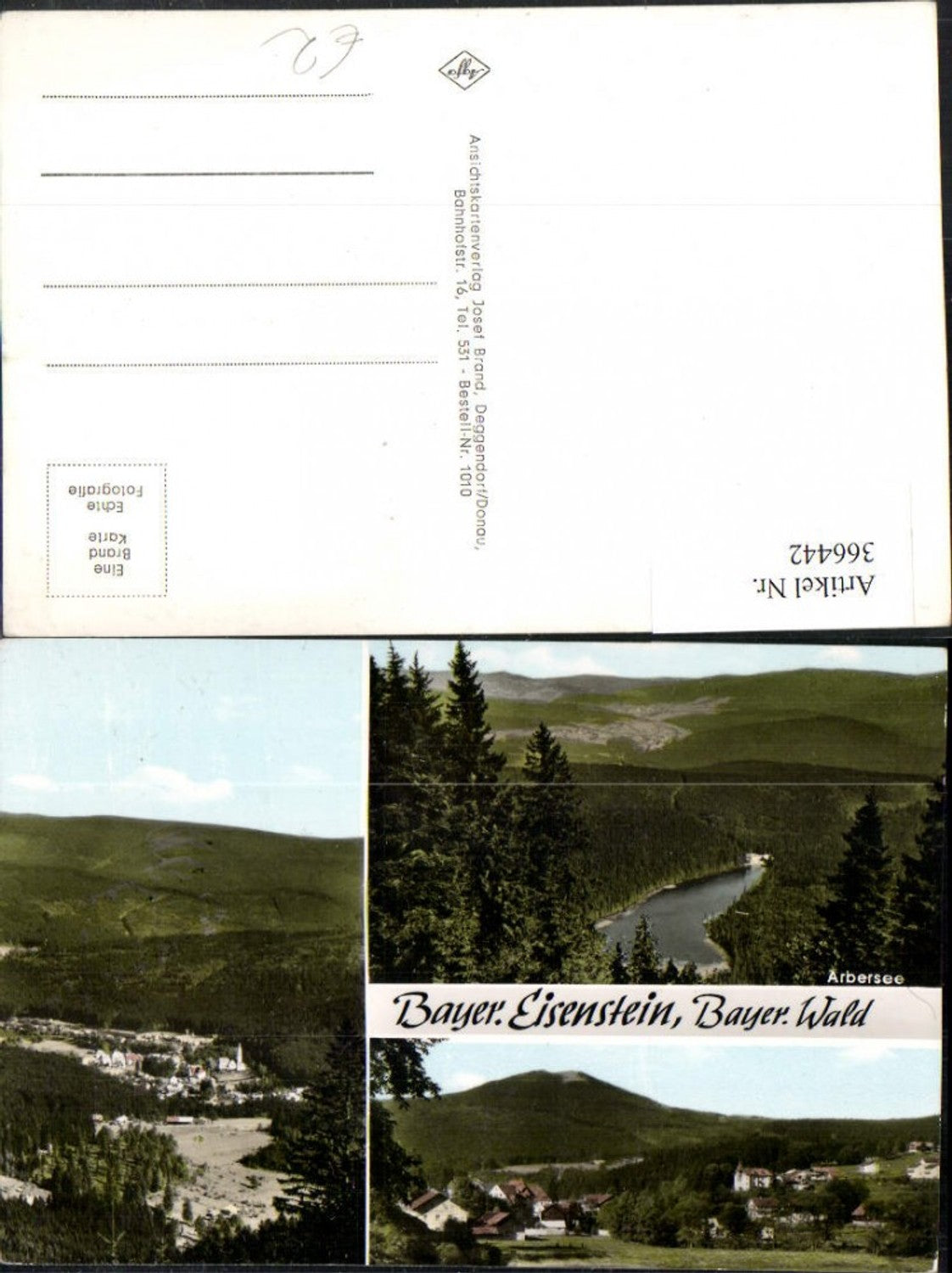 366442,Bayerisch Eisenstein Totale Mehrbildkarte