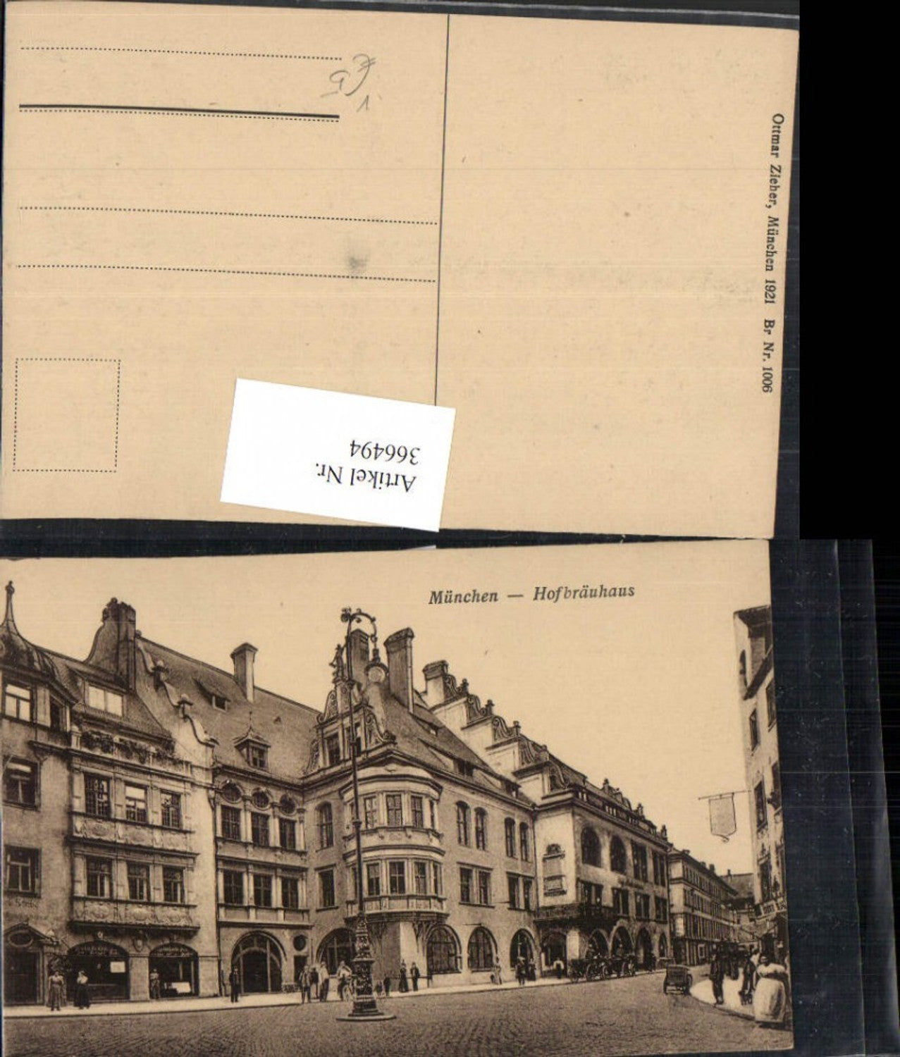 366494,München Hofbräuhaus Brauhaus Erker Straßenansicht pub Ottmar Zieher 1006