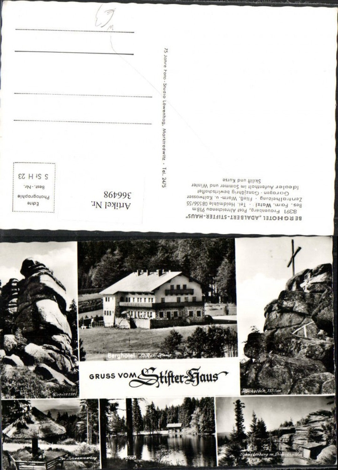 366498,Altreichenau Stifter-Haus Berghotel Dreisessel See Hochstein Mehrbildkarte