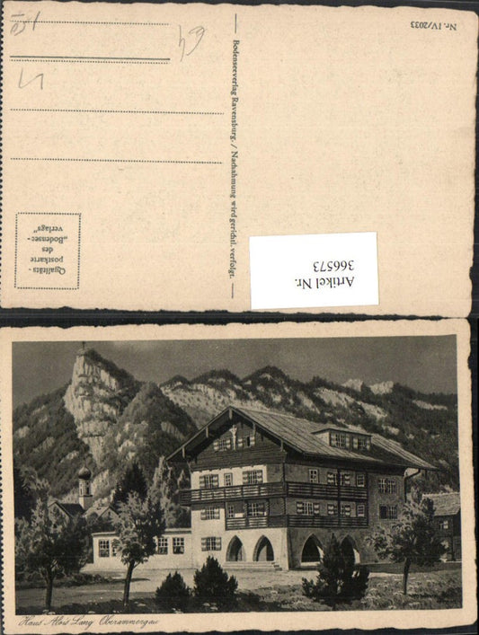 366573,Oberammergau Haus Alois Lang