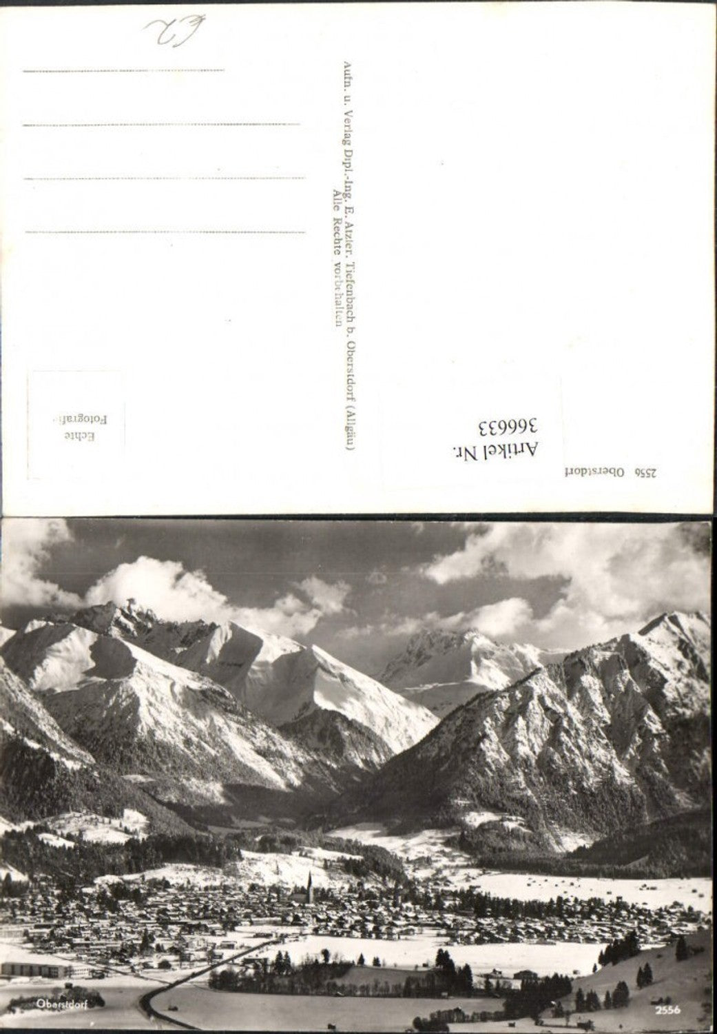 366633,Oberstdorf im Allgäu Totale Bergkulisse Winterbild
