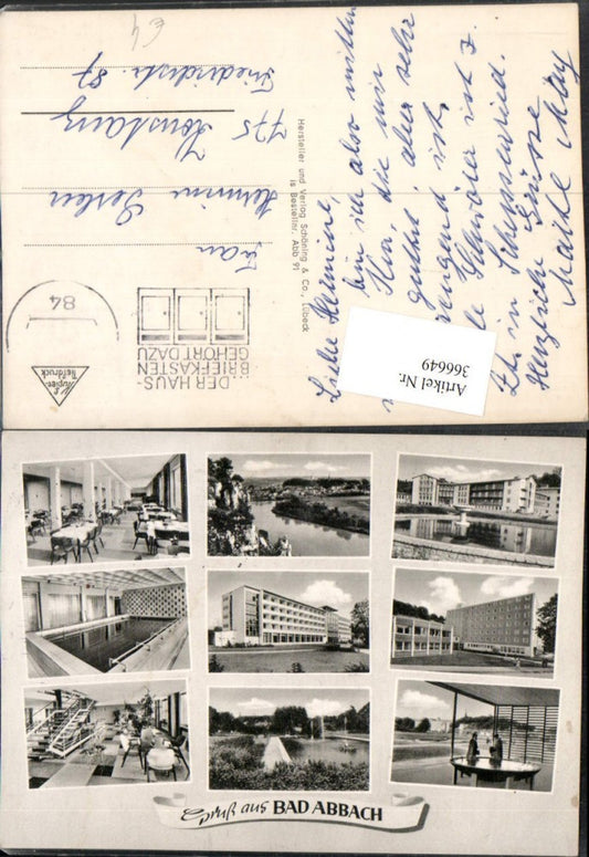 366649,Bad Abbach Totale Kurhaus Schwimmbecken Quelle Mehrbildkarte