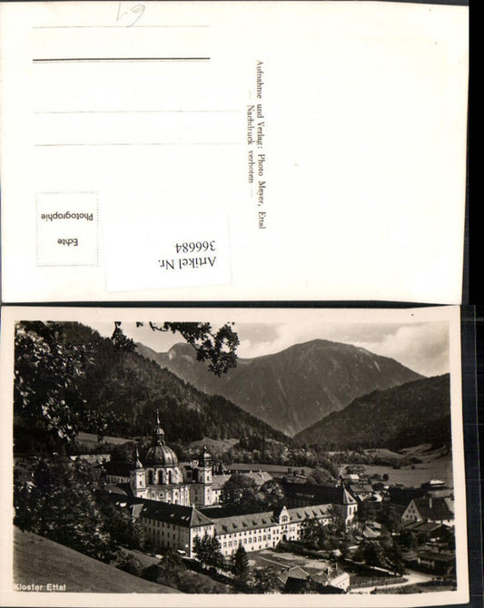 366684,Kloster Ettal Bergkulisse