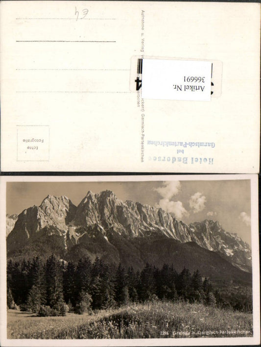 366691,Grainau b. Garmisch-Partenkirchen Bergkulisse