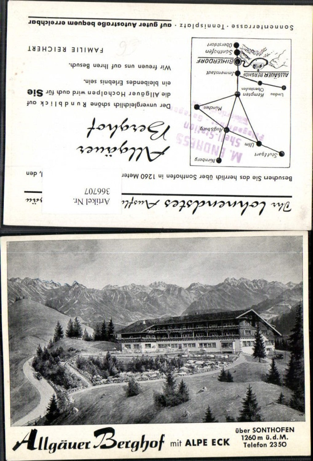 366707,Allgäuer Berghof m. Alpe Eck über Sonthofen Bergkulisse