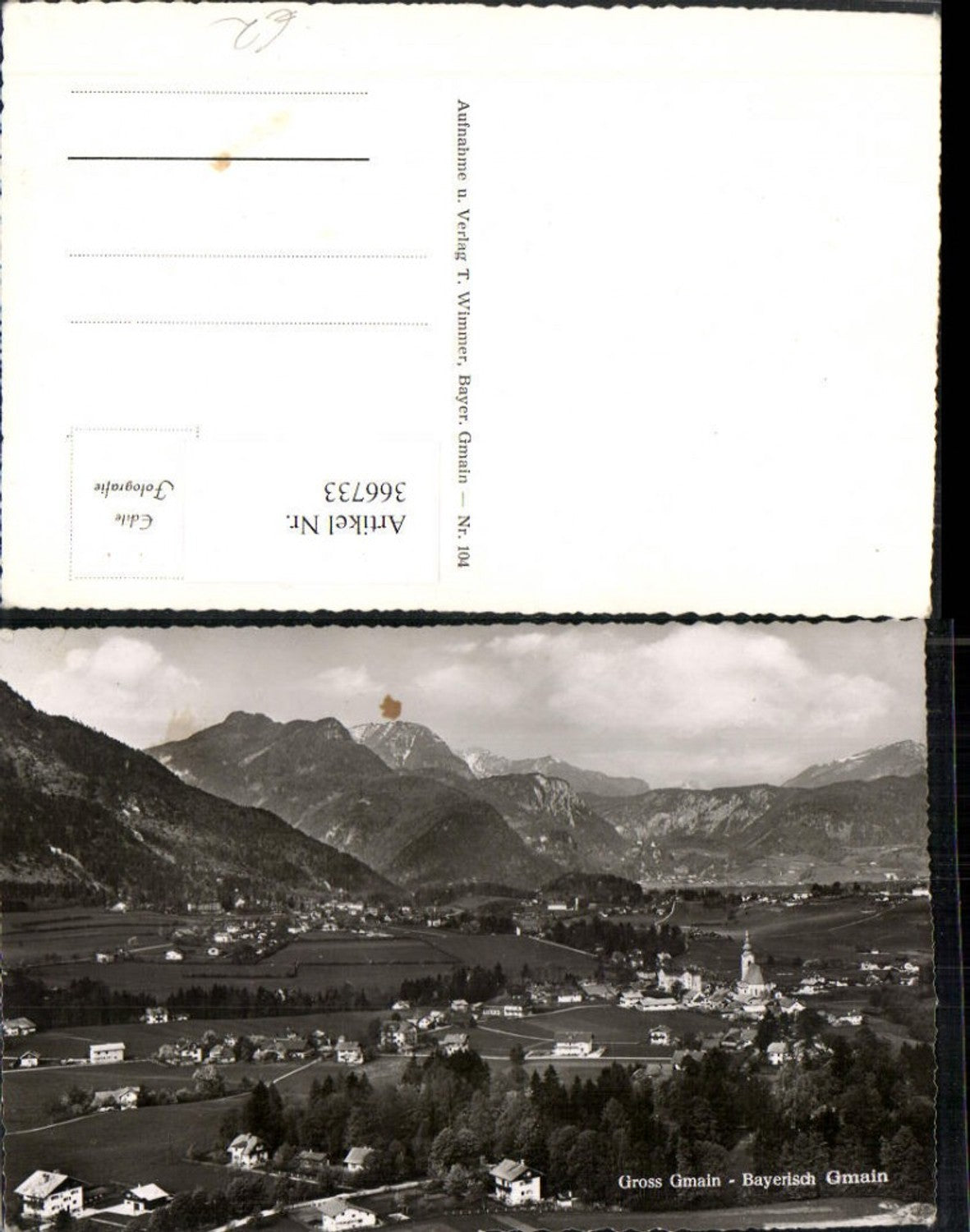 366733,Großgmain Bayerisch Gmain Totale Bergkulisse
