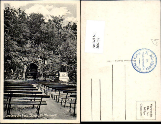 366788,Klosterneuburg Maria Gugging Lourdesgrotte im Wienerwald