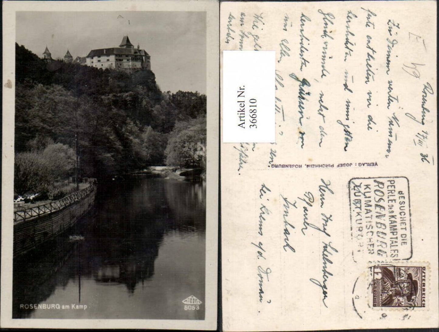 366810,Rosenburg am Kamp Blick zum Schloss