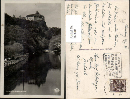 366810,Rosenburg am Kamp Blick zum Schloss