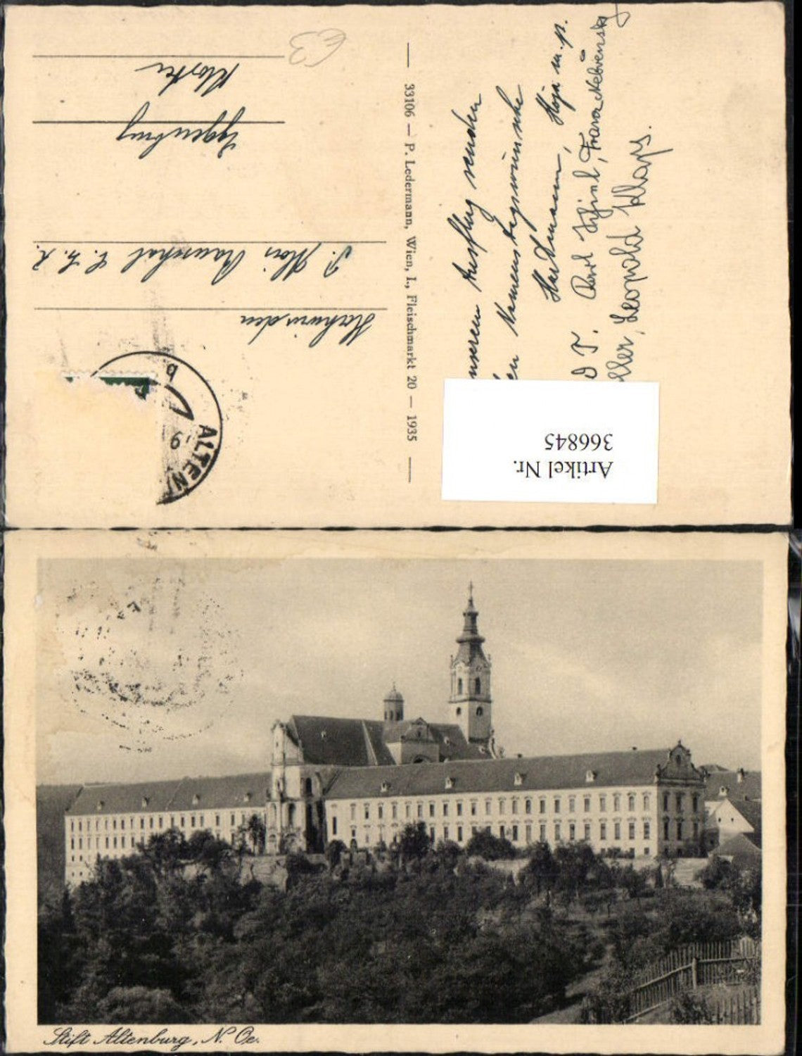 366845,Stift Altenburg b. Horn Kirche