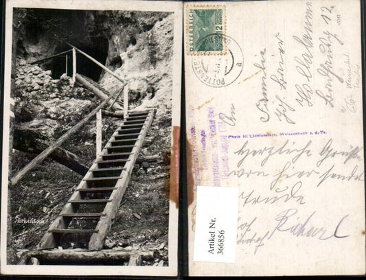 366856,Türkenloch b. Weißenbach an d. Triesting Leiter Höhle