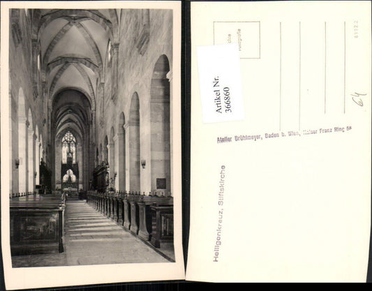 366860,Heiligenkreuz Stiftskirche Kirche Innenansicht