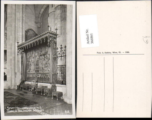 366861,Stift Heiligenkreuz Gobelin Baldachin Session