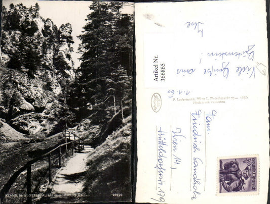 366865,Klamm im Klostertal b. Gutenstein