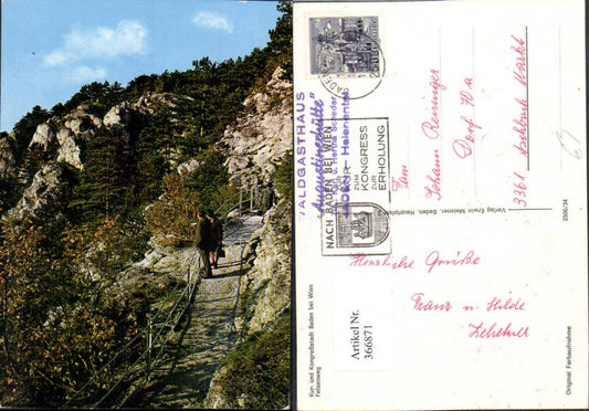366871,Baden b. Wien Felsenweg Wegpartie