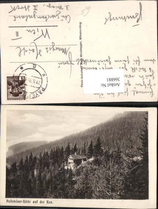 366881,Peilsteiner-Hütte Berghütte auf d. Rax b. Reichenau
