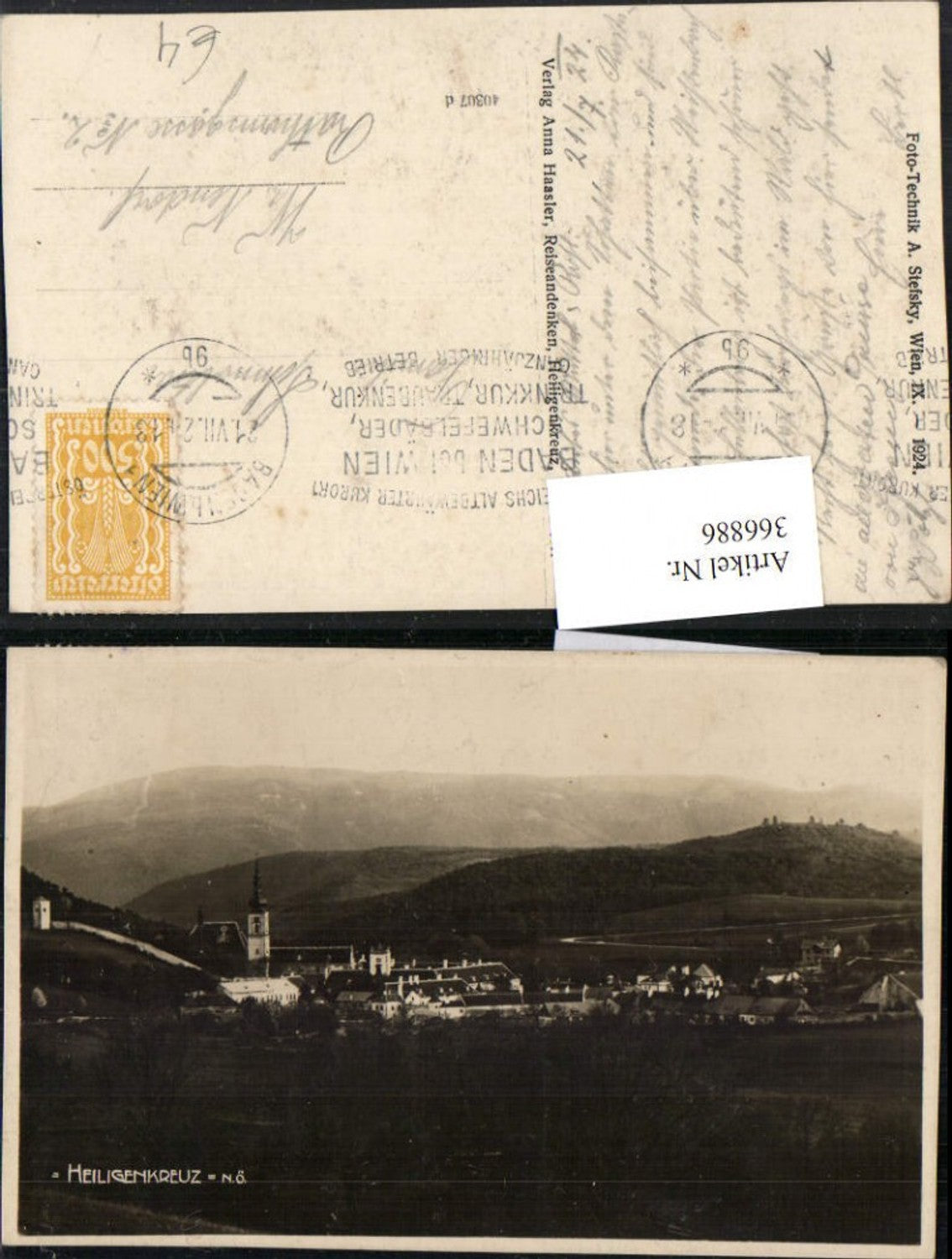 366886,Heiligenkreuz Totale Bergkulisse