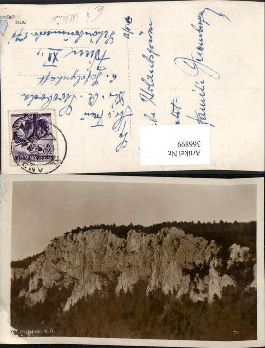 366899,Peilstein b. Alland im Gebirge Felswand
