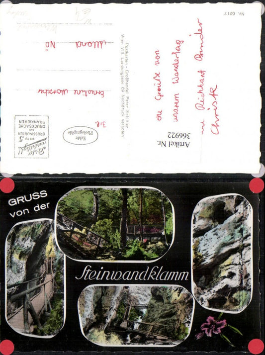 366922,Steinwandklamm b. Weißenbach an d. Triestng Leiter Mehrbildkarte