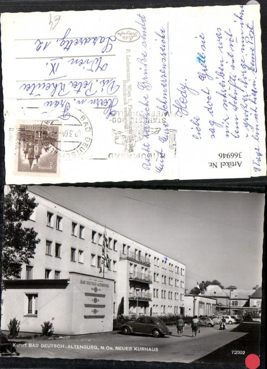 366946,Bad Deutsch-Altenburg Kurhaus VW-Käfer