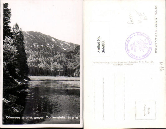 366980,Obersee See b. Lunz geg. Dürrenstein Bergkulisse