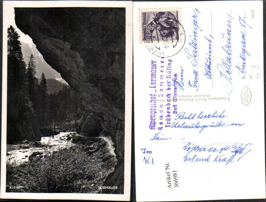 366981,Tormäuer b. Gaming Partie Fluss Brücke